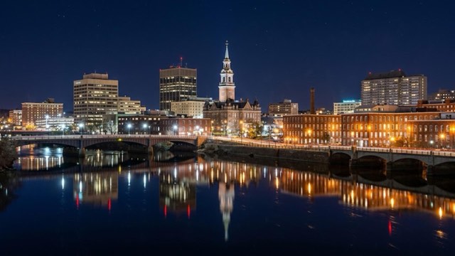 Manchester, New Hampshire skyline